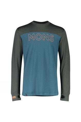 Mons Royale Mens Yotei Tech LS Crew Atlantic/Rosin