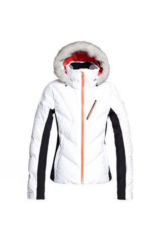 Roxy Womens Snowstorm Jacket Bright White
