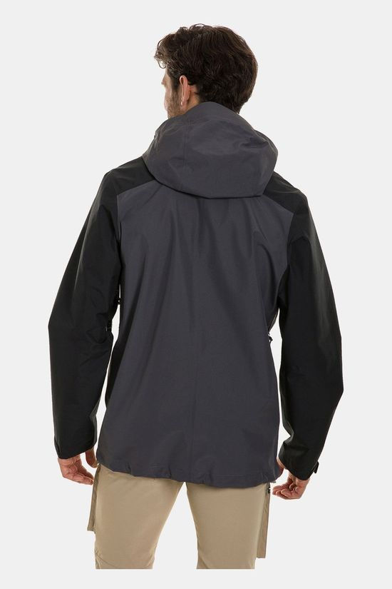 Berghaus Mens Paclite Peak Jacket Grey Pinstripe/Jet Black
