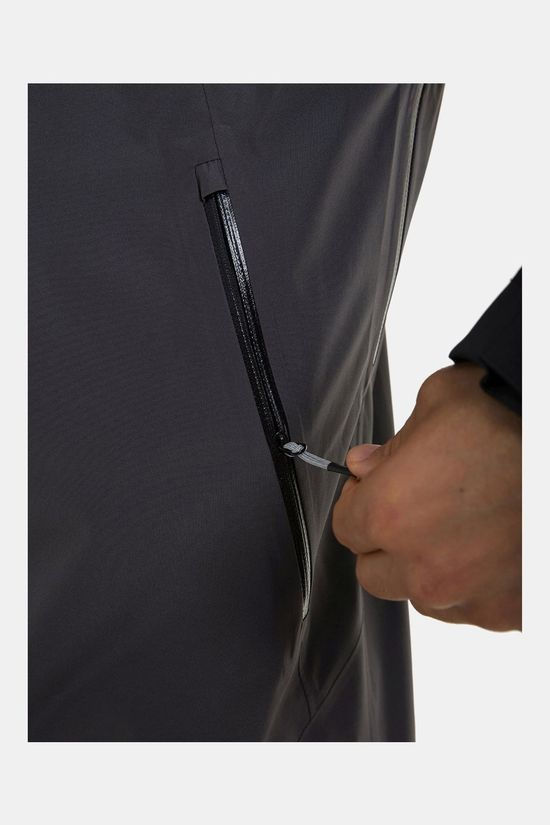 Berghaus Mens Paclite Peak Jacket Grey Pinstripe/Jet Black