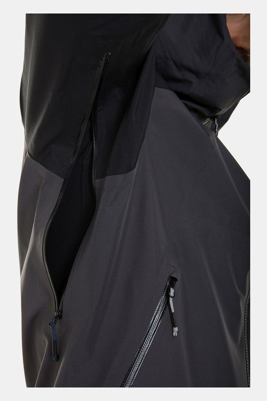 Berghaus Mens Paclite Peak Jacket Grey Pinstripe/Jet Black