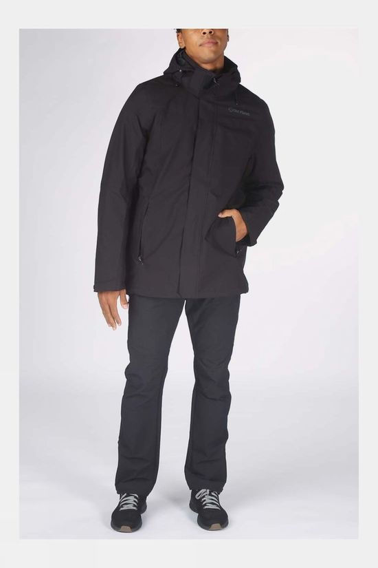 Our Planet Mens Relief Insulated Jacket Black