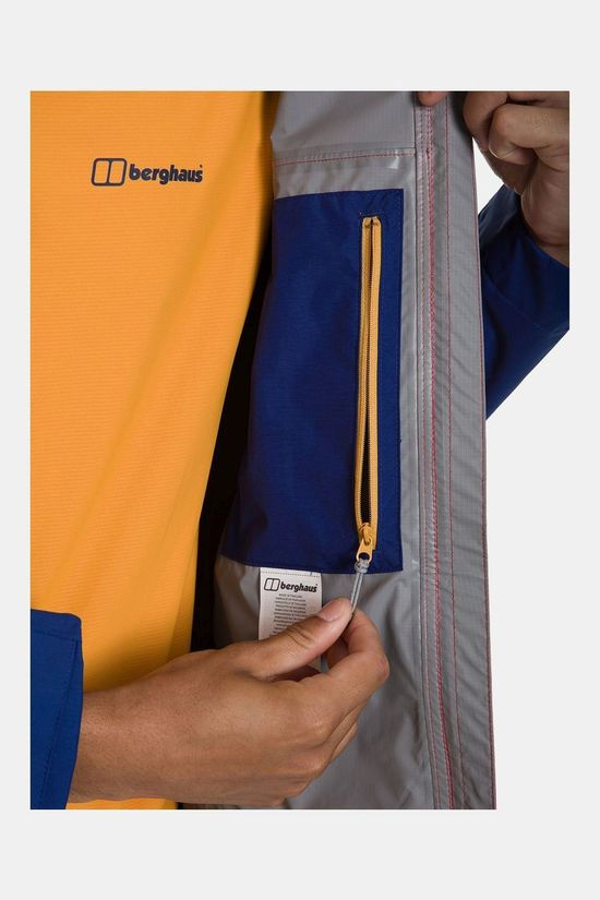 Berghaus Mens Sky Hiker Shell Jacket Haute Red/Sodalit Blu/Sunflowr