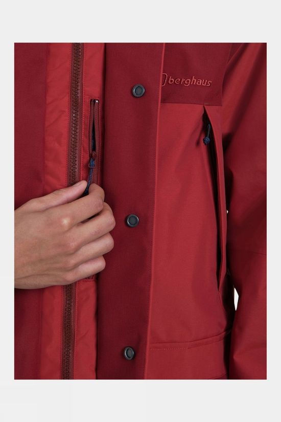 Berghaus Breccan Ia Parka Shell Jacket Red Ochre/Russett Brown