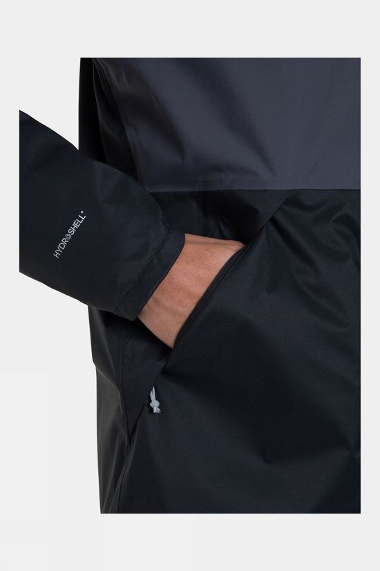 Berghaus Glennon Shell Jacket Jet Black/Grey Pinstripe