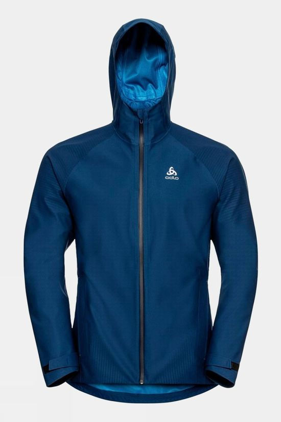 Odlo Mens Blackcomb Futureknit 3L Hardshell Jacket Estate Blue