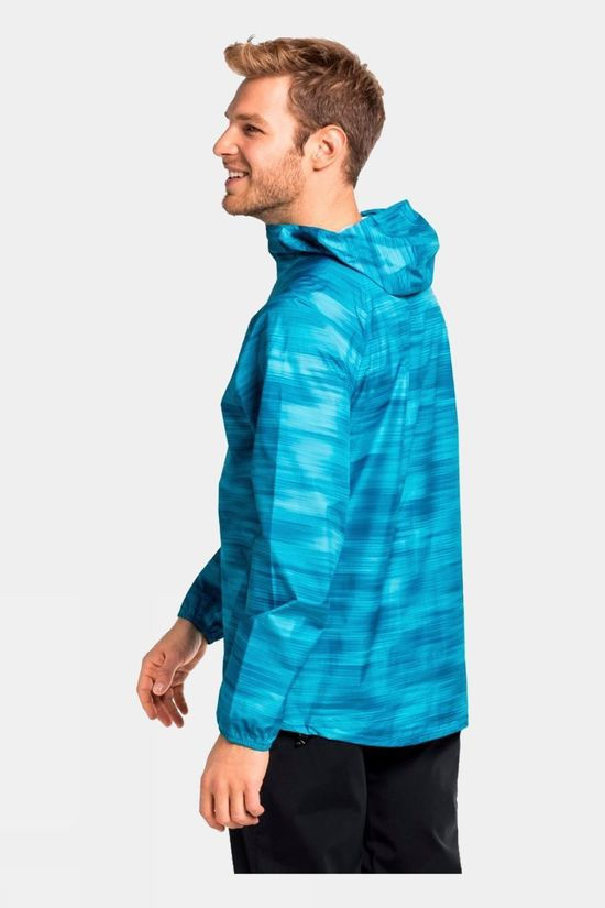 Odlo Mensl Fli 2.5L Waterproof Print Hardshell Jacket Horizon Blue - Graphic Ss21