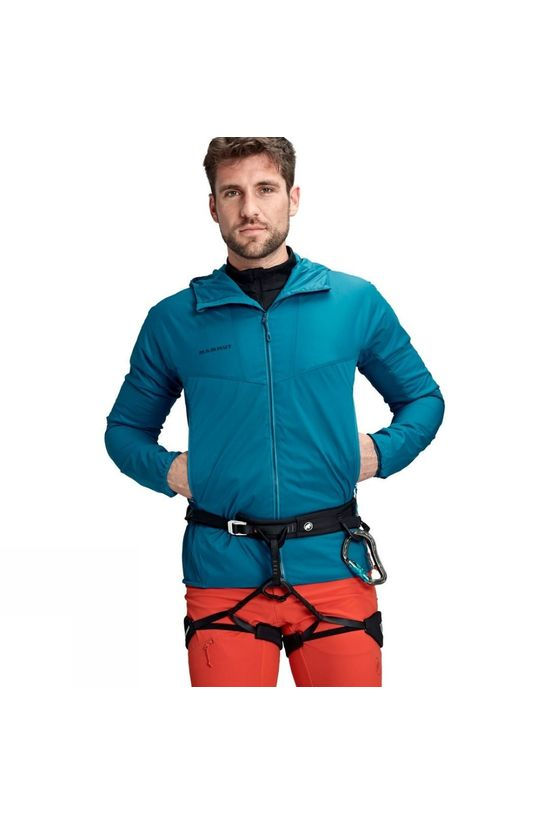 Mammut Mens Rime Light IN Flex Hooded Jacket Sapphire
