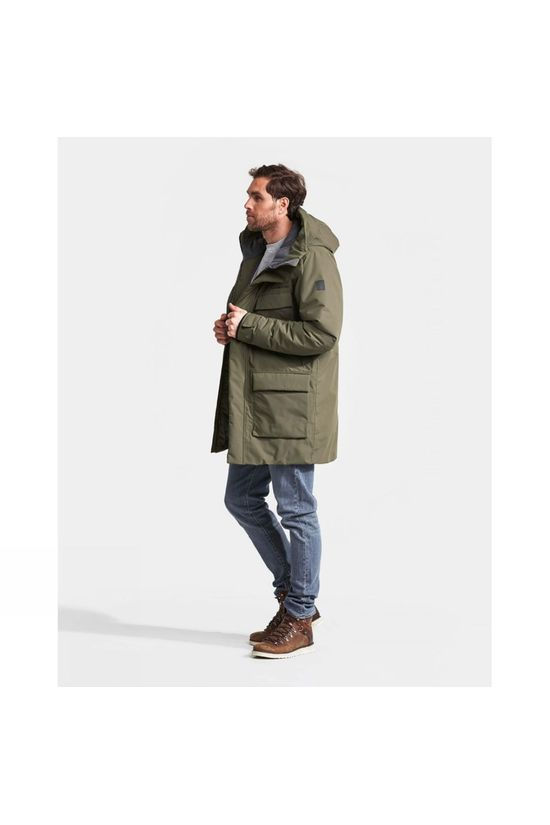 Didriksons Mens Drew Parka Crocodile Green