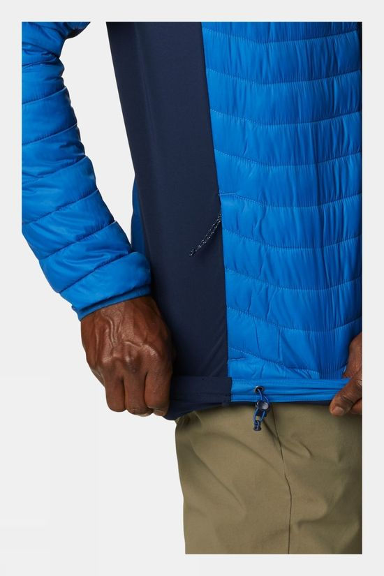 Columbia Mens Powder Lite Light Hooded Jacket Bright Indigo, Collegiate Navy