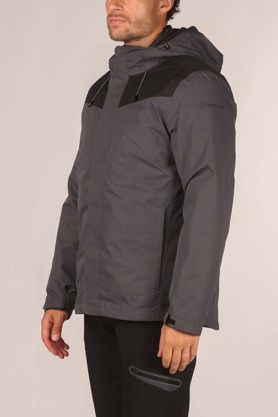 Our Planet Mens Cambrium 3in1 Jacket Ebony
