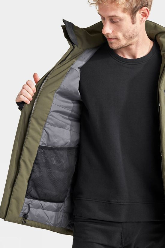 Didriksons Mens Sebastian Jacket Fog Green