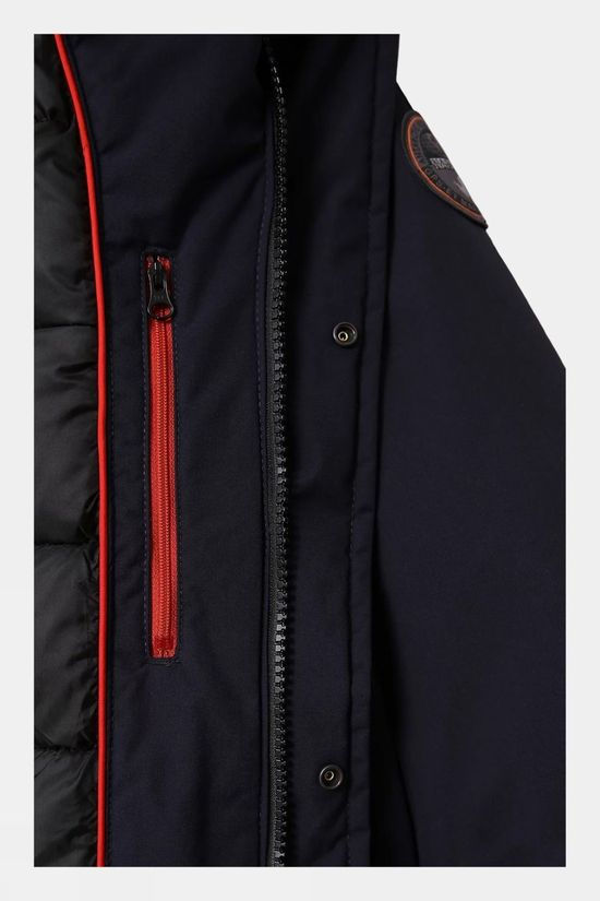 Napapijri Men's Skidoo Open Long Jacket Blu Marine