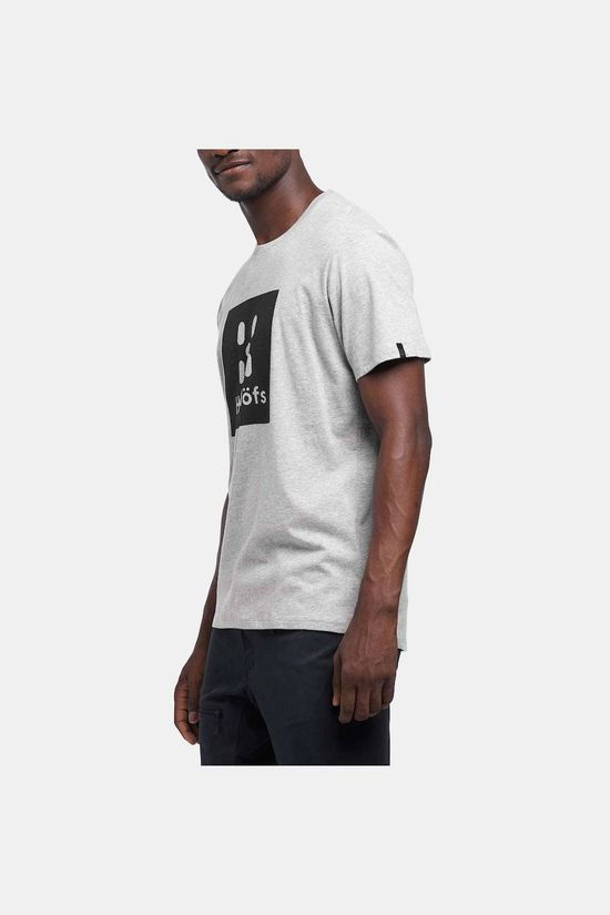 Haglofs Mens Camp Tee Grey melange/true black