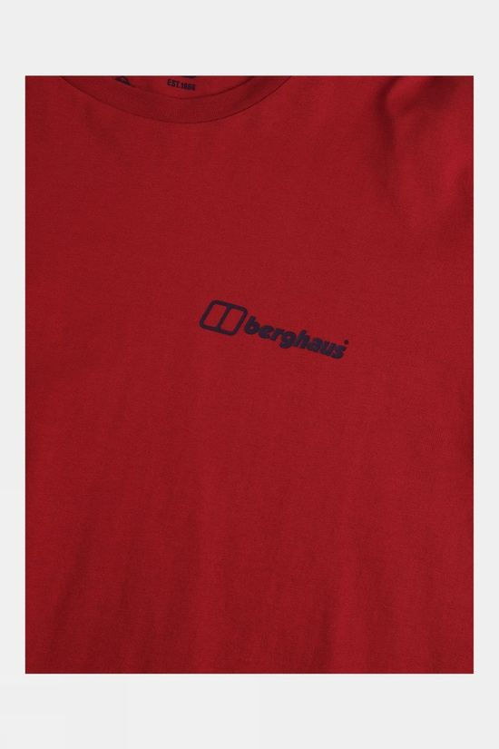 Berghaus Colour Logo Short Sleeve T Shirt Red Ochre
