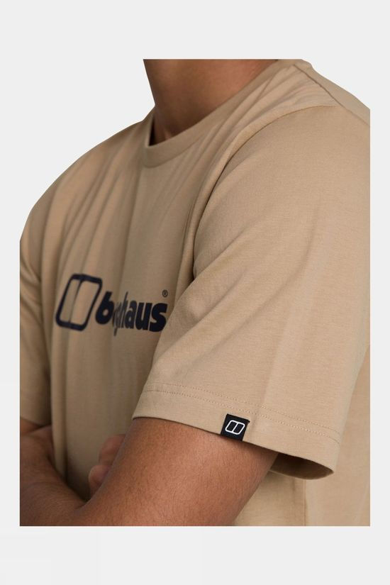 Berghaus Big Colour Logo Short Sleeve T Shirt Cornstalk