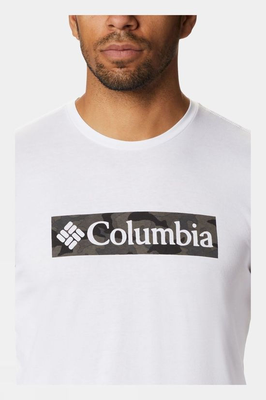 Columbia Mens Lookout Point Long Sleeve Tee White Camo