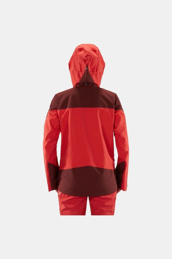 Haglofs Womens Roc Spire Jacket Hibiscus red/maroon red 