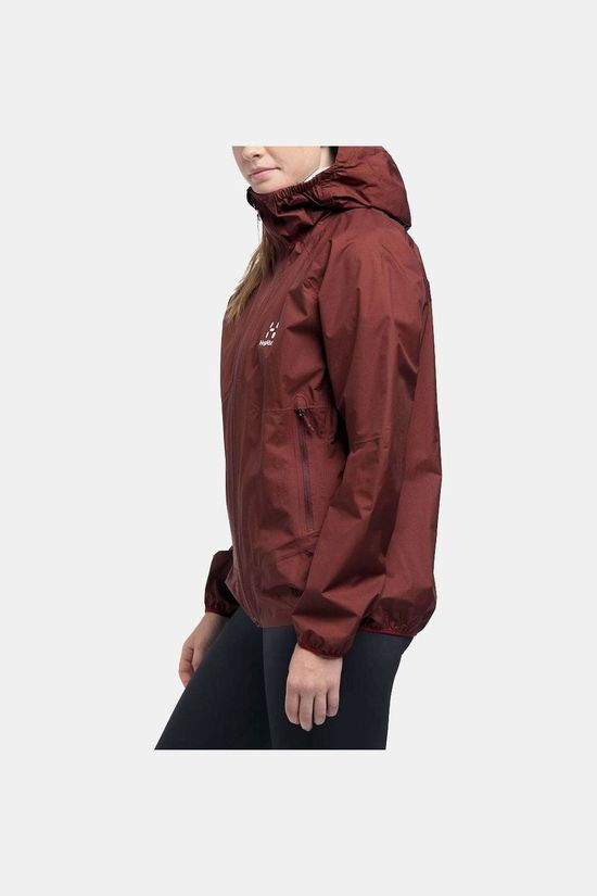 Haglofs Womens L.I.M PROOF Multi Jacket Maroon red