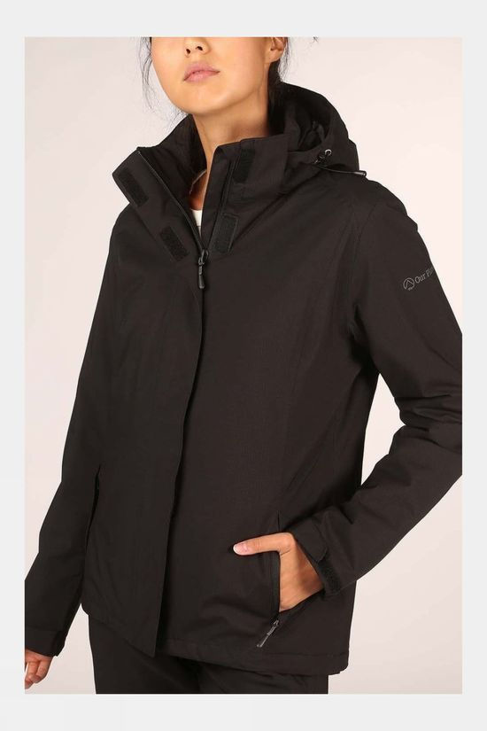 Our Planet Womens Relief Insulated Jacket Black