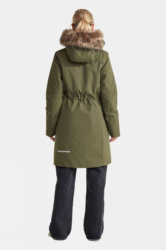 Didriksons Womens Erika Parka Fog Green