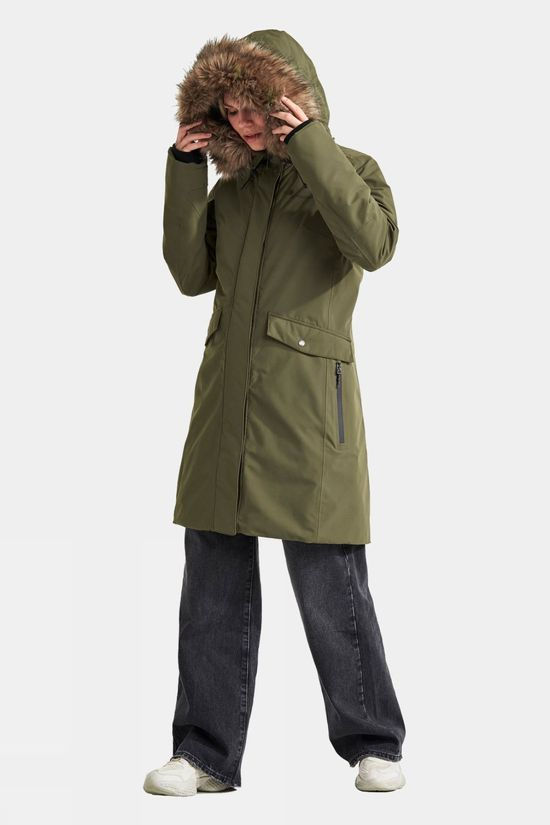 Didriksons Womens Erika Parka Fog Green