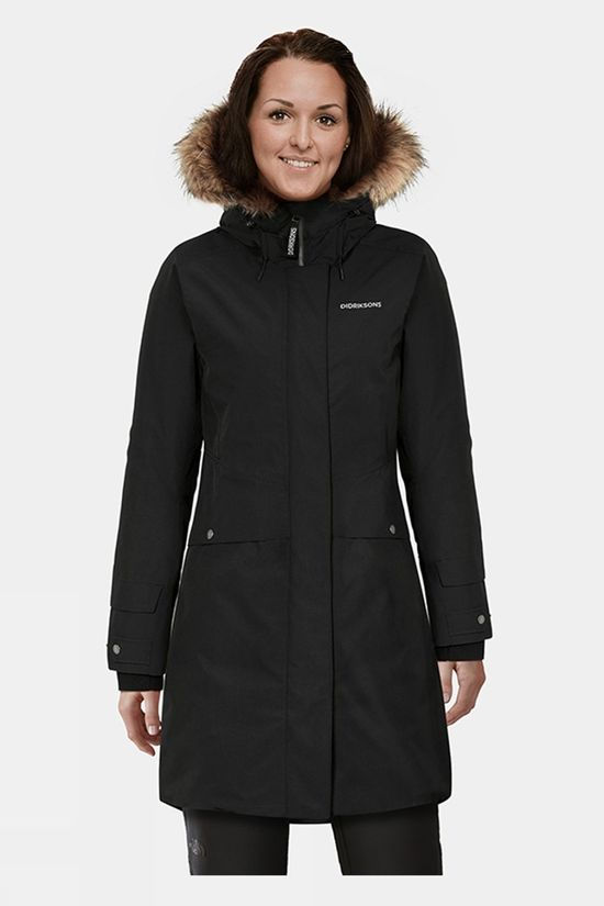Didriksons Womens Elin Parka Black