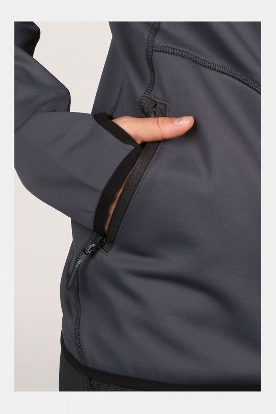 Our Planet Womens Cahar Powerstretch Hooded Fleece Ebony