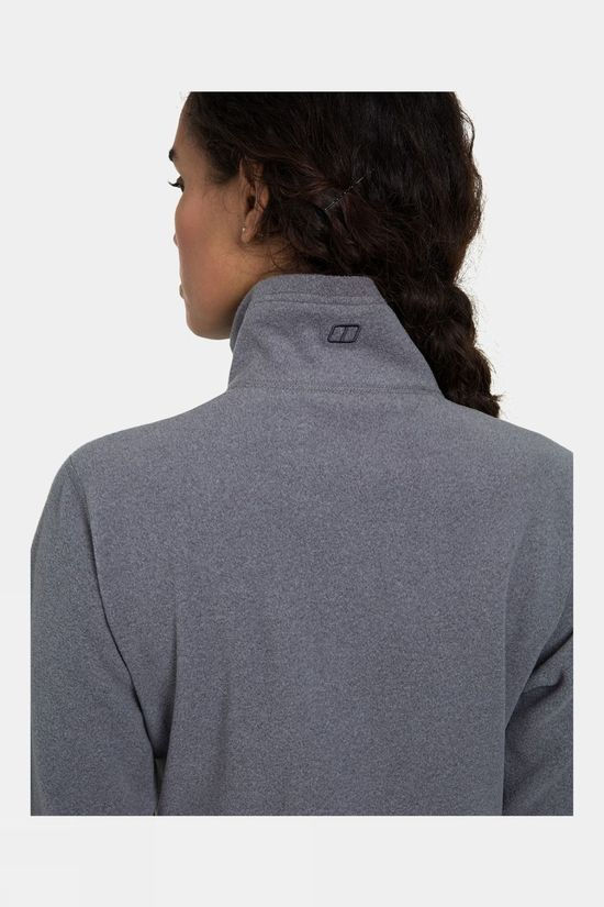 Berghaus Womens Prism 2.0 Micro Fleece Half Zip Harbour Mist/Grey Pinstripe