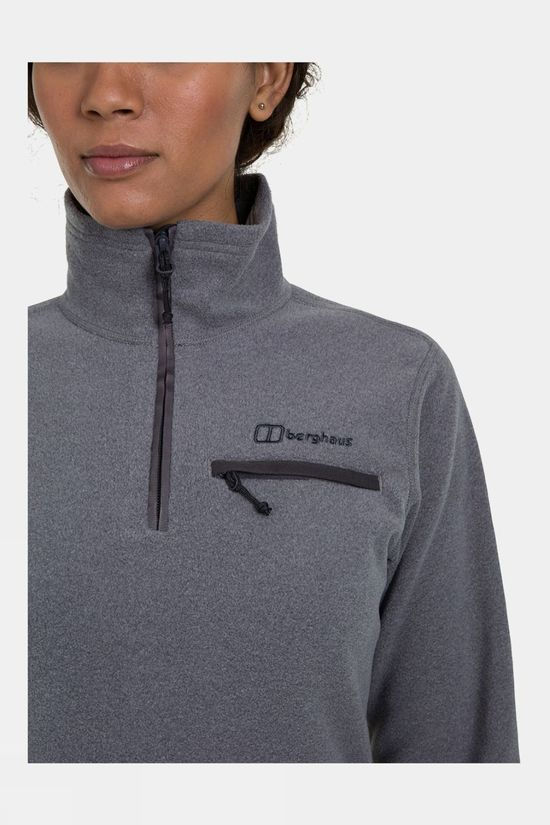 Berghaus Womens Prism 2.0 Micro Fleece Half Zip Harbour Mist/Grey Pinstripe