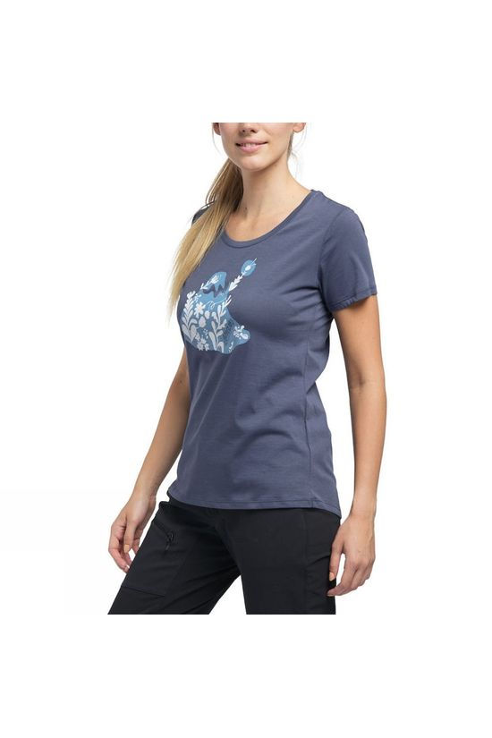 Haglofs Womens Mirth Tee Dense blue/silver blue 