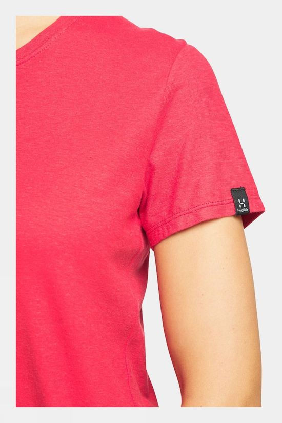 Haglofs Womens Träd Tee Scarlet Red