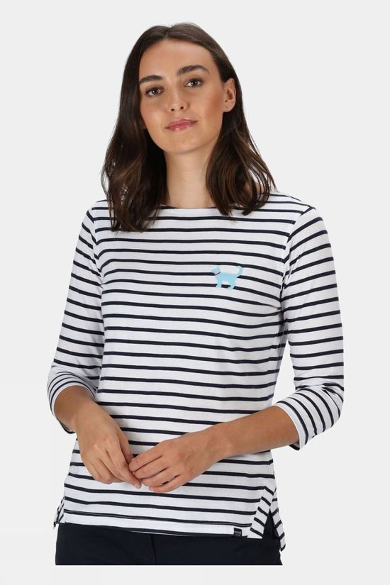 Regatta Women's Polina L/S Tee White stripe