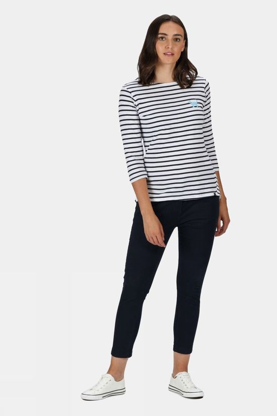 Regatta Women's Polina L/S Tee White stripe