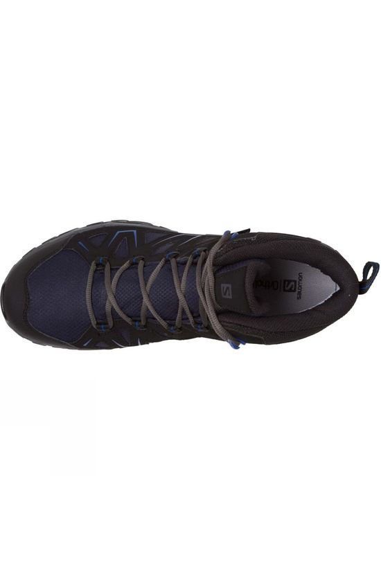 Salomon Mens Tibai GTX Mid Boot Navy Blazer/Black/Surf the Web