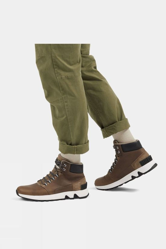 Sorel Mens Mac Hill Mid Leather Boot Khaki II