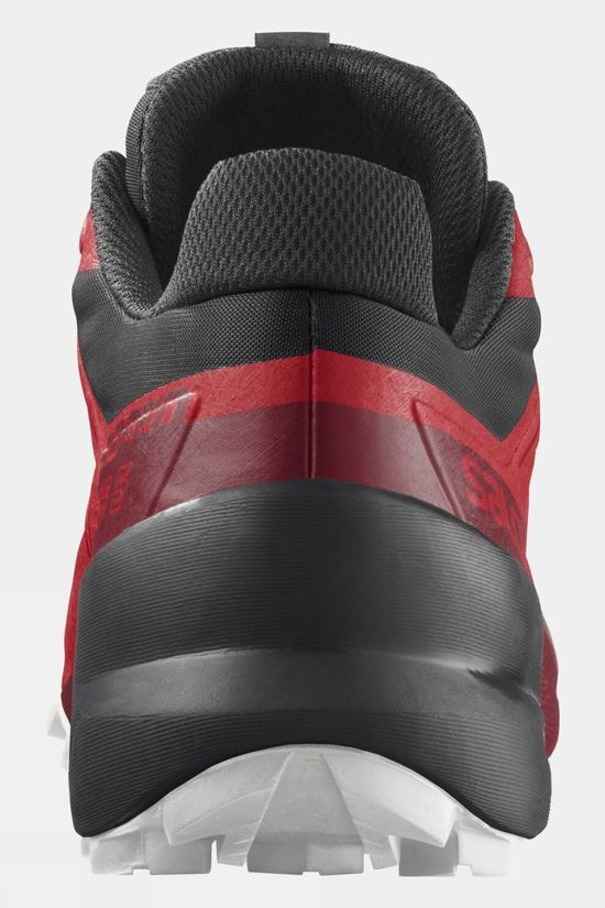 Salomon Mens Speedcross 5 Running Shoes Goji Berry/White/Black