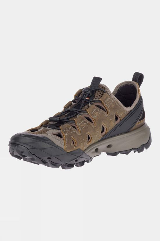 Merrell Mens Choprock Leather Sieve Cloudy/Gold