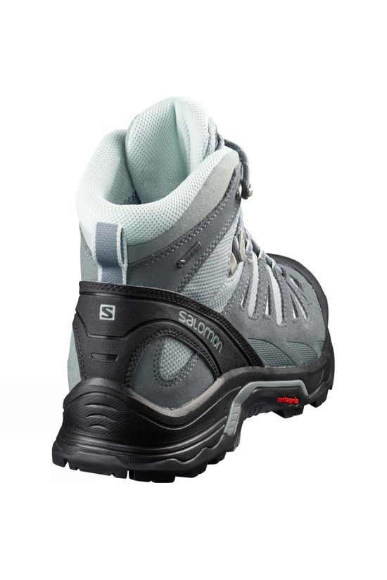 Salomon Womens Quest Prime Gore-Tex Boot Lead/Stormy Weather/Eggshell Blue