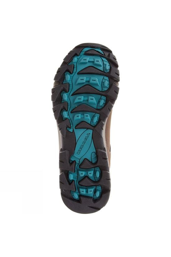 Merrell Womens Vego Mid Leather Waterproof Boot Dark Earth/Britanny Blue