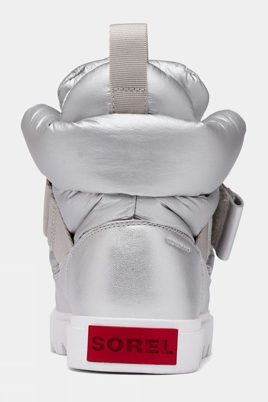 Sorel Womens Joan of Arctic Next Lite Strap Puffy Sneaker Pure Silver