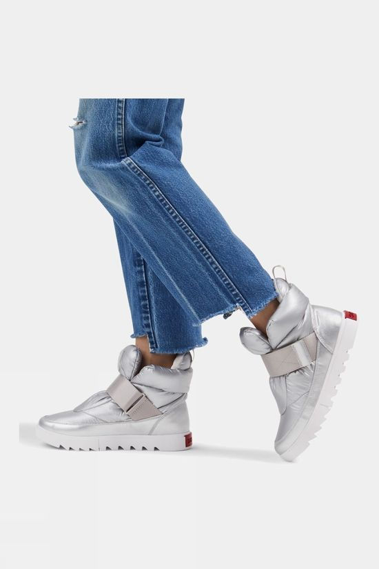 Sorel Womens Joan of Arctic Next Lite Strap Puffy Sneaker Pure Silver