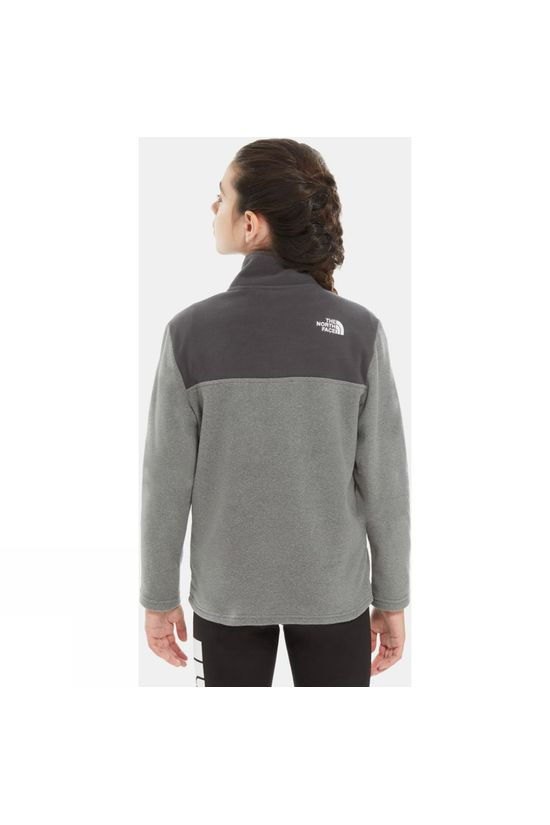 The North Face Youth Glacier Blocked 1/4 Zip Fleece Grey