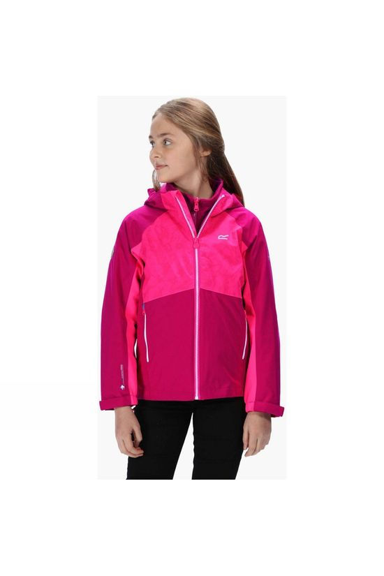 Regatta Kids Hydrate IV 3 In 1 Jacket Dark Cerise/Neon Pink