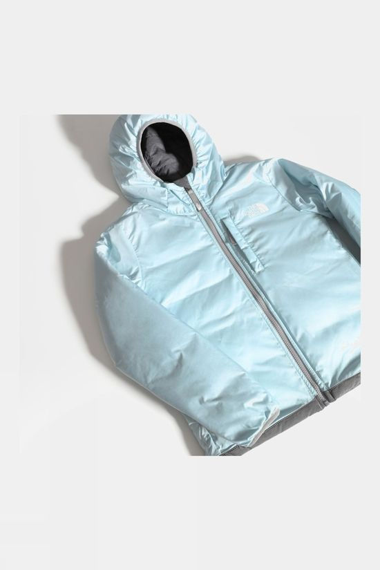 The North Face Girls Reversible Perrito Jacket TNF Medium Grey Heather