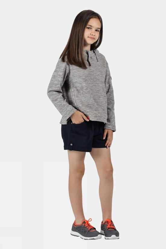 Regatta Kids Kalina Hooded Fleece Dapple Grey Marl