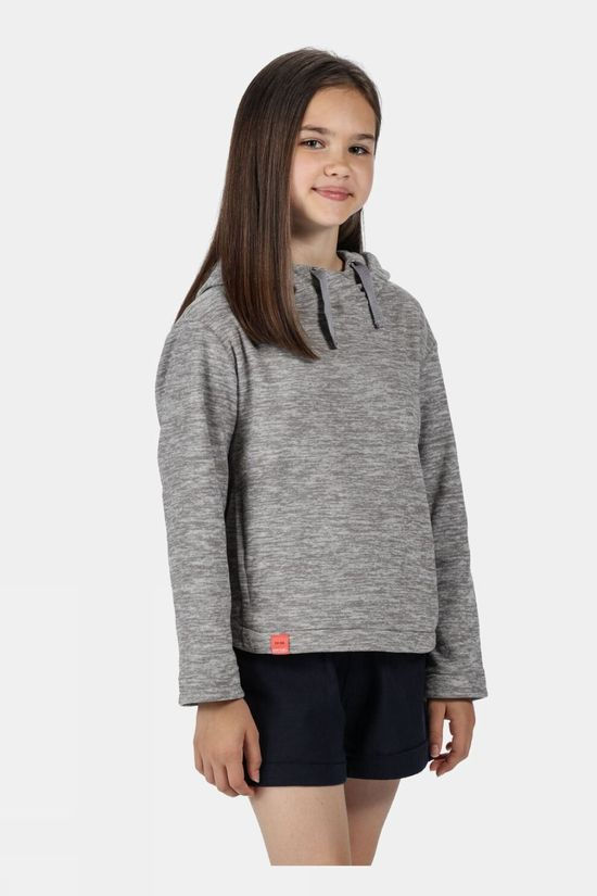 Regatta Kids Kalina Hooded Fleece 14+ Dapple Grey Marl