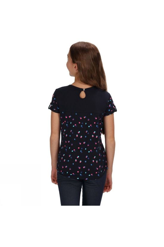 Regatta Childrens Cantrelle T-Shirt  Navy/Navy Polka Dot