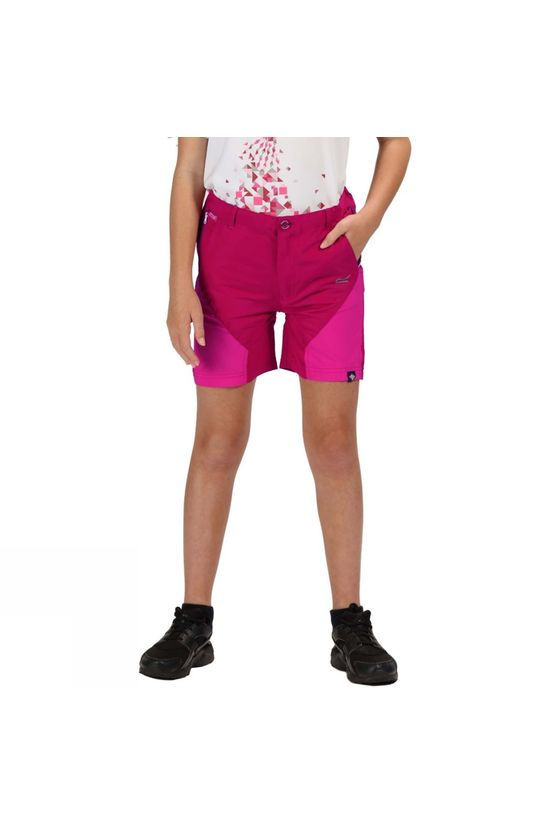 Regatta Kids Sorcer Mountain Shorts Dark Cerise/Caberet
