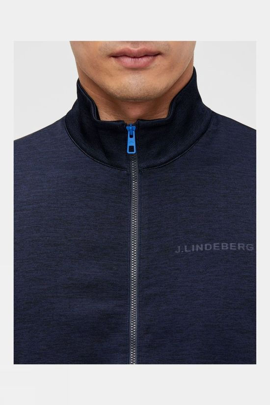 J.Lindeberg Mens Jim Seamless Midlayer Navy Melange